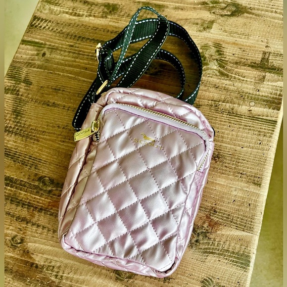 SCOUT “The Micromanager” Quilted Crossbody Bag Iridescent Purple, NWOT - Picture 2 of 5